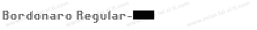 Bordonaro Regular字体转换